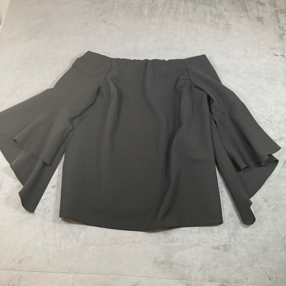 Eloquii Black Off The Shoulder Bell Sleeve Top Size 14 Style